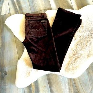 7 For All Mankind Women's Brown Jeans